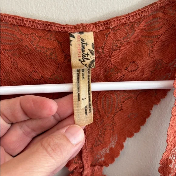 Free People Intimately Lace Bralette in Rust Size Small - Picture 5 of 6